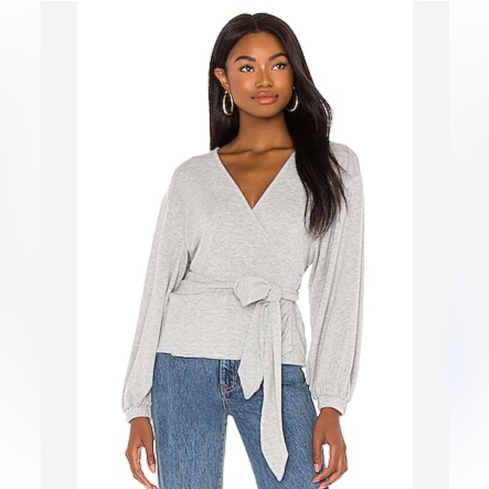 Majorelle Booker Wrap grey Sweater Size Small NWT